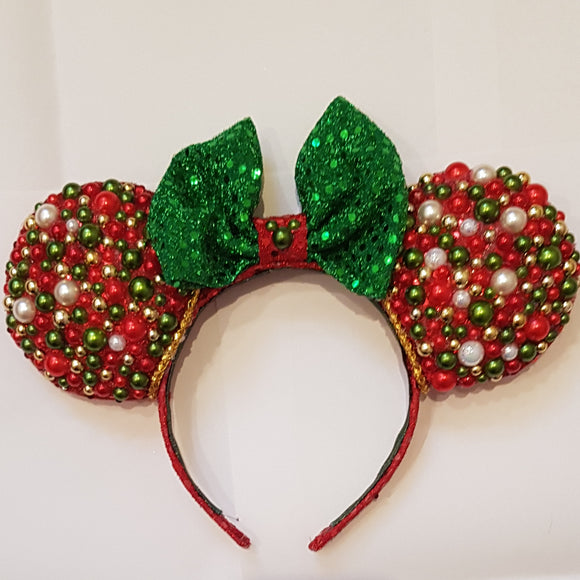 Christmas gem Minnie ears