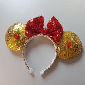 Belle inspired minnie ears