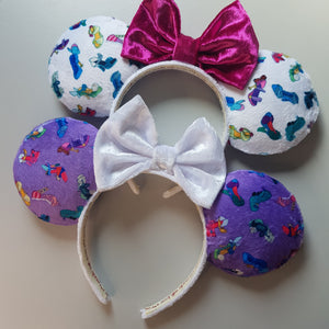 Princess shoes inspired minnie ears