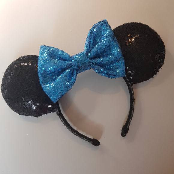 Black sequin minnie ears