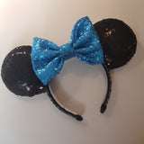 Black sequin minnie ears
