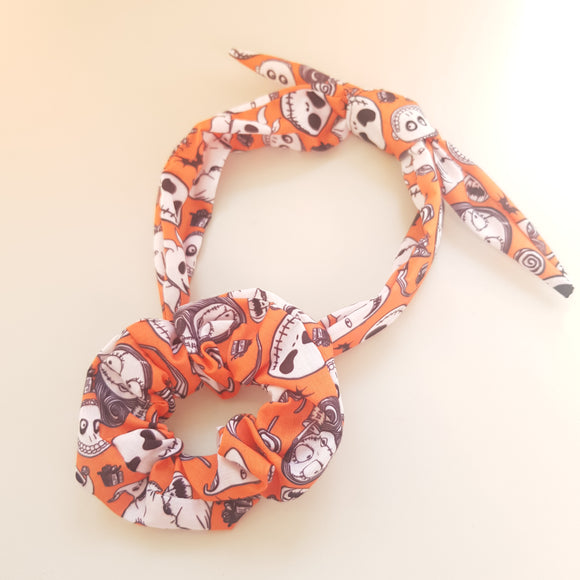 Nightmare before Christmas knotband and scrunchie