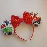 Marvel ears, knotband and scrunchie