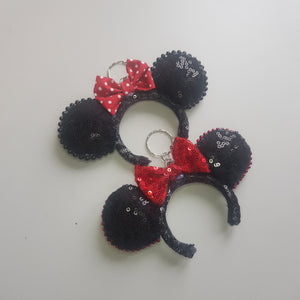 Minnie inspired keyring/decoration