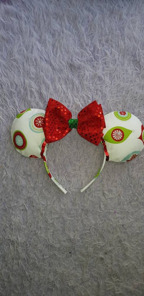 Christmas Bauble Minnie ears