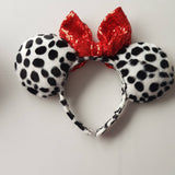 Dalmatian inspired Minnie ears