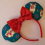 Christmas Mickey and friends Minnie ears