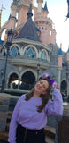 Purple sequin minnie ears choice of bow