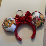 Christmas Winnie the Pooh decoration/keyring