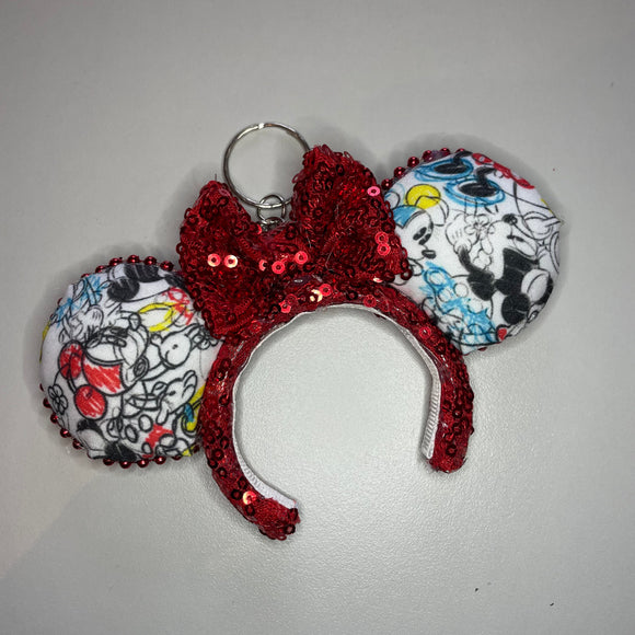 Minnie and Mickey keyring / decoration