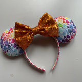 Pride rainbow love ears - choice of bow