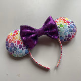 Pride rainbow love ears - choice of bow