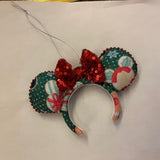 Disney themed Christmas decorations / keyring